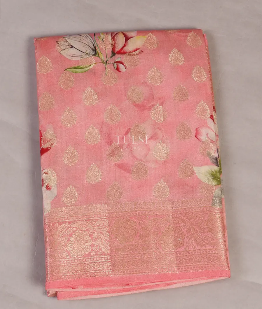 Pink Chaniya Silk Saree T570355-image