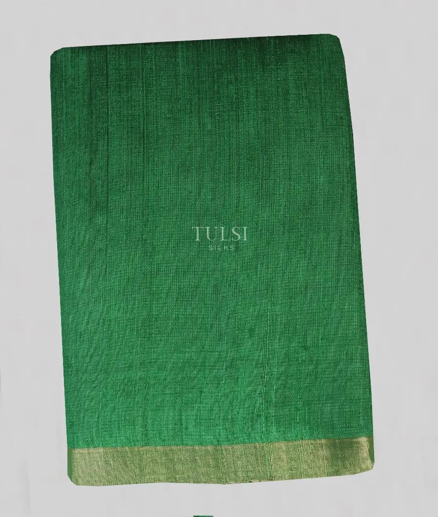 Green Woven Raw Silk Saree T564048-image