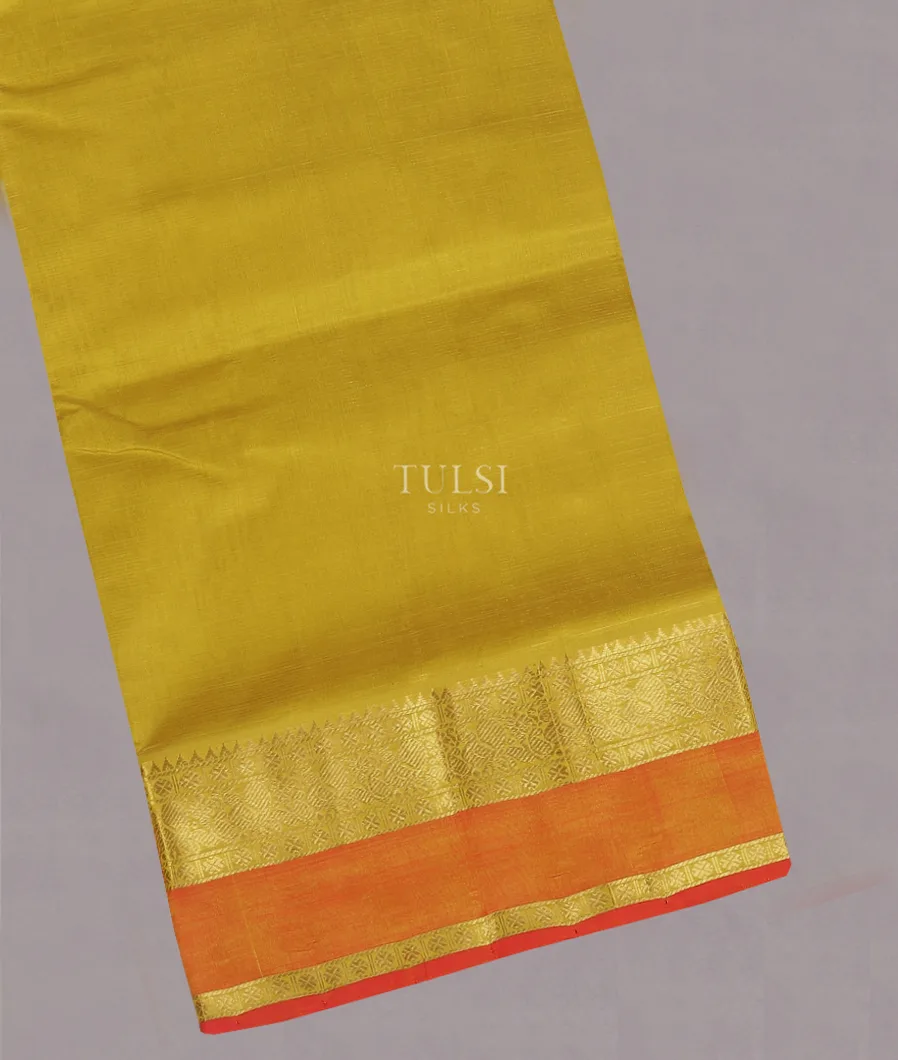 Yellow Silk Cotton Saree T573137-image