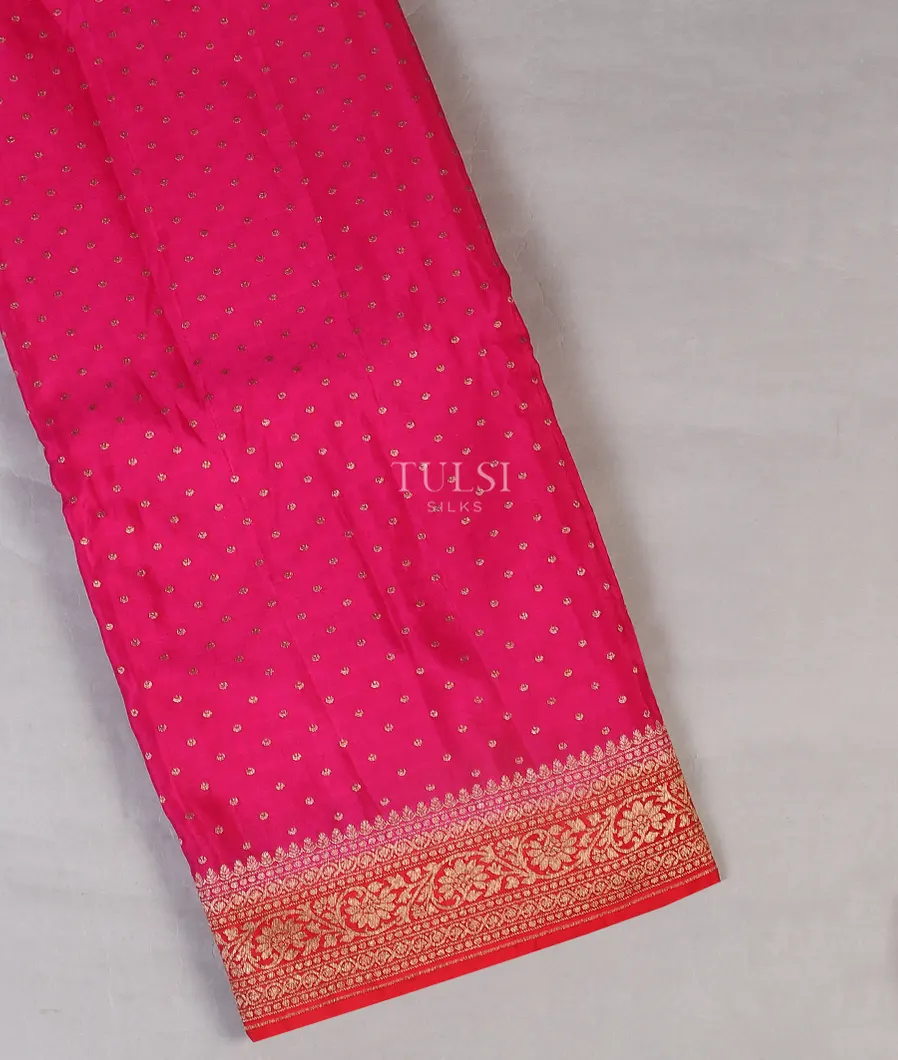 Rani Pink Crepe Silk Saree T577560-image