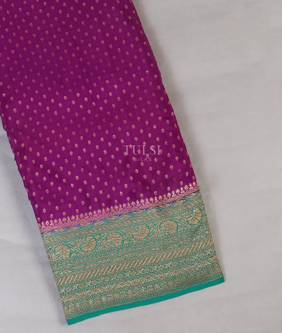 Purple Crepe Silk Saree T577565-image