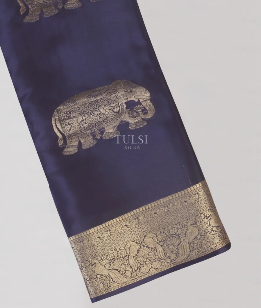 Blue Crepe Silk Saree T574390-image