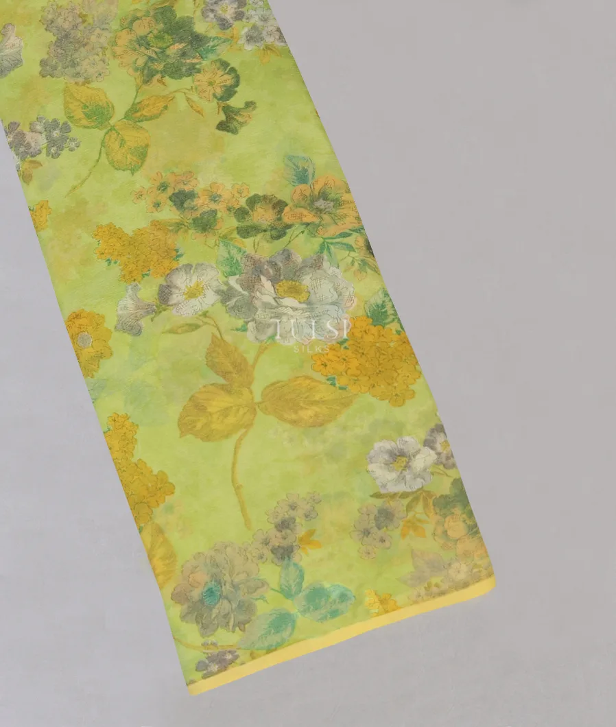 Light Green Chiffon Silk Saree T577798-image