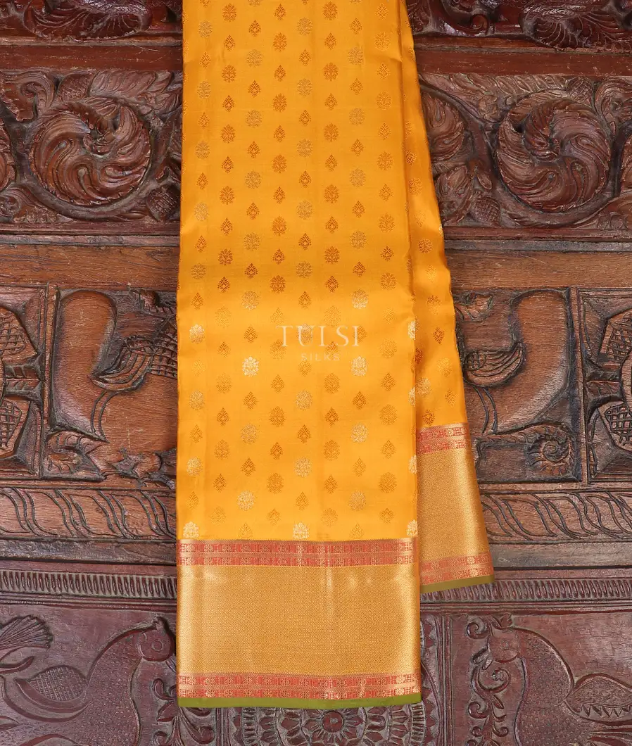 Yellow Soft Silk Saree T535805-image