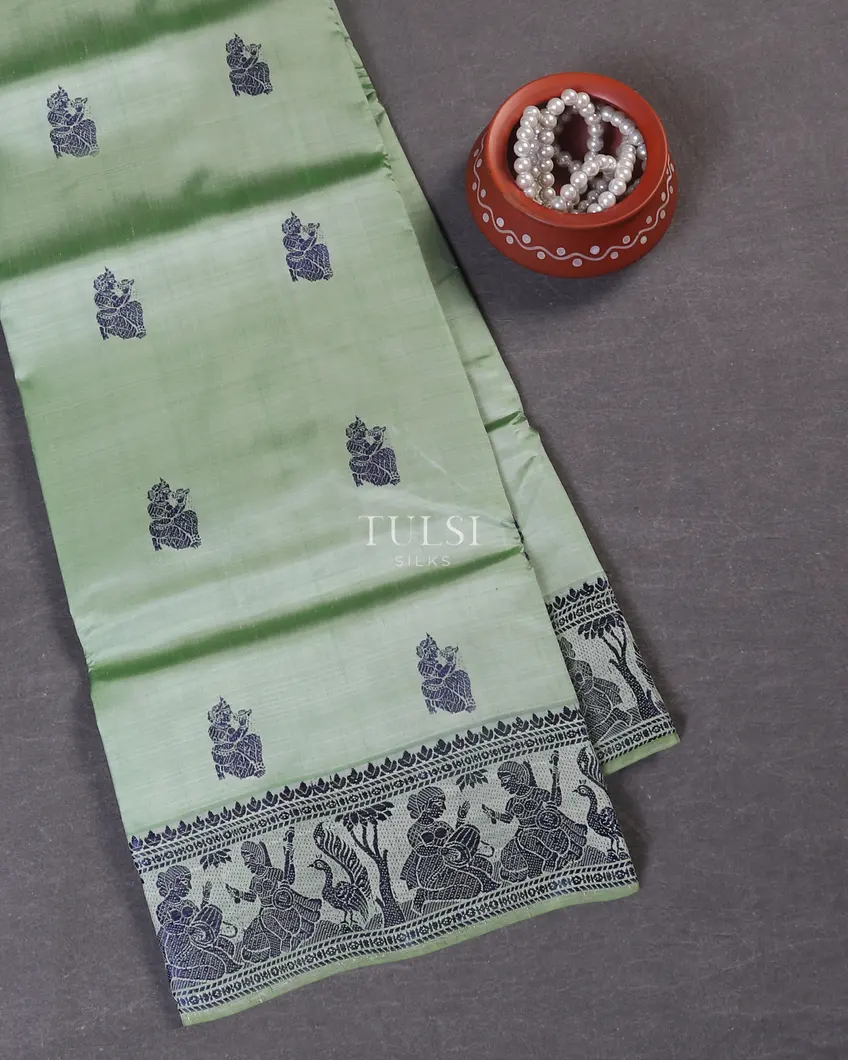 Light Green Baluchari Silk Saree T574598-image