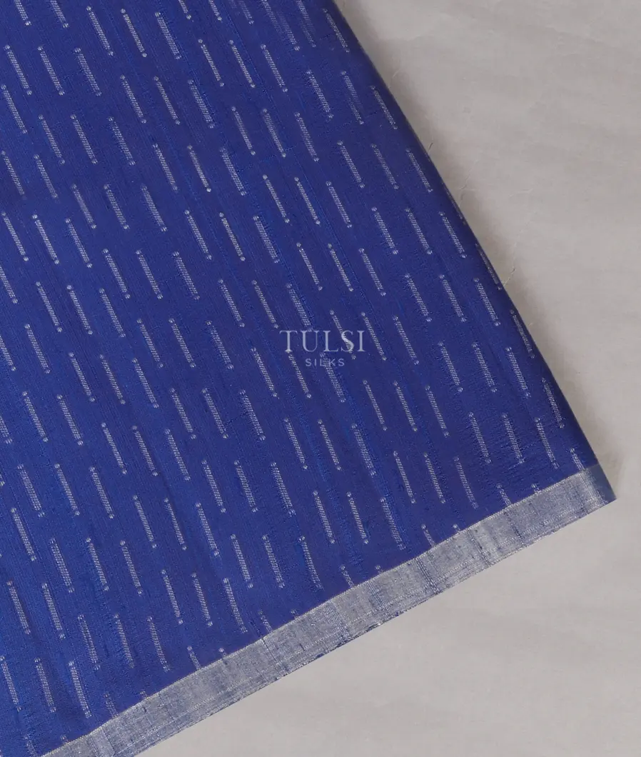 Blue Woven Raw Silk Saree T575336-image