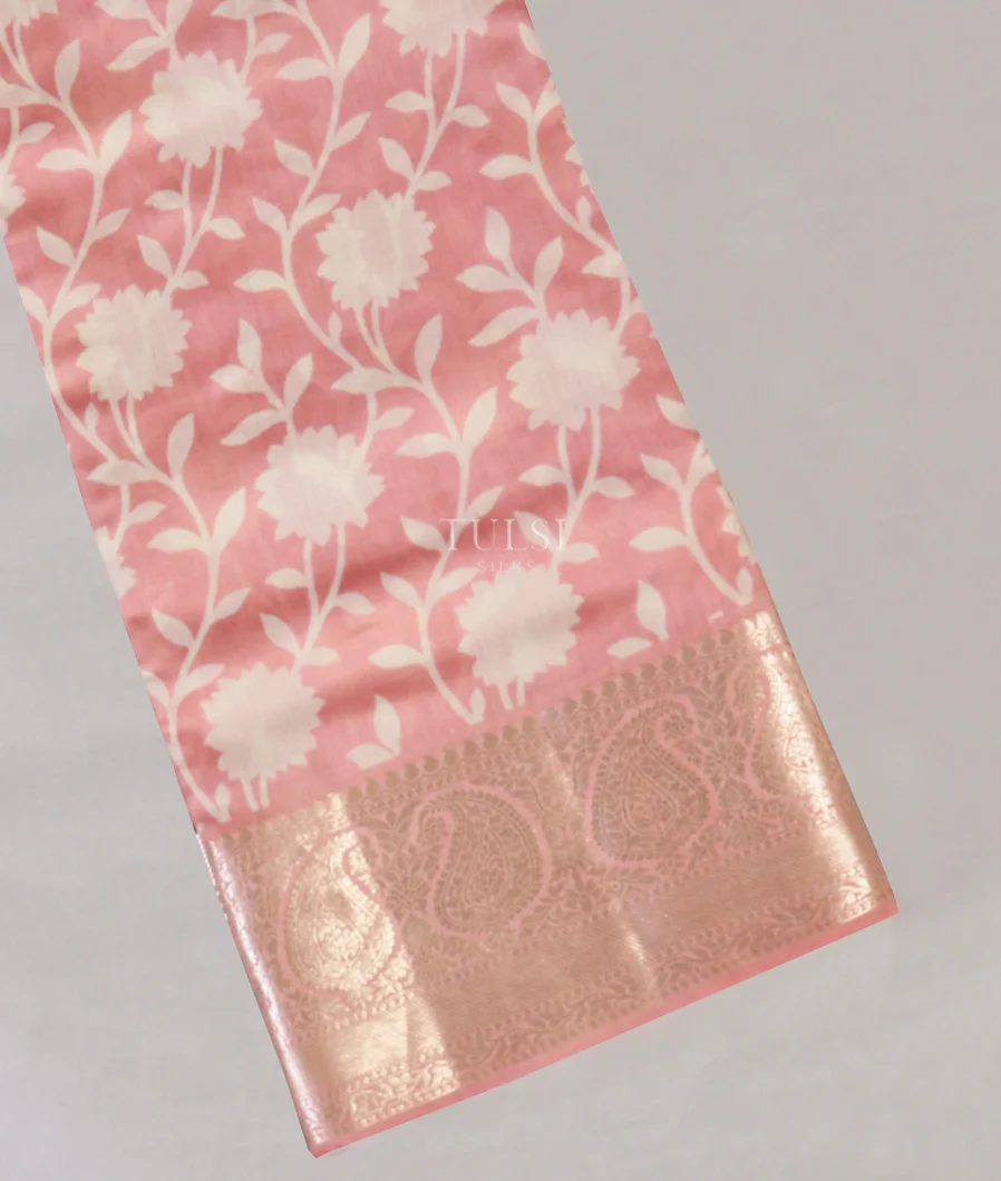 Pink Chaniya Silk Saree T577774-image