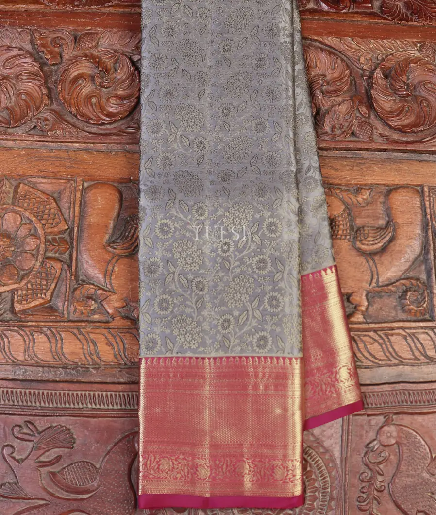 Grey Soft Silk Saree T577690-image