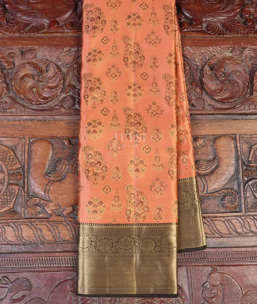 Peach Soft Silk Saree T556640-image