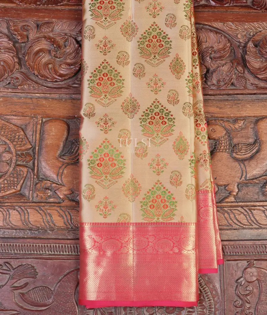 Beige Soft Silk Saree T567801-image