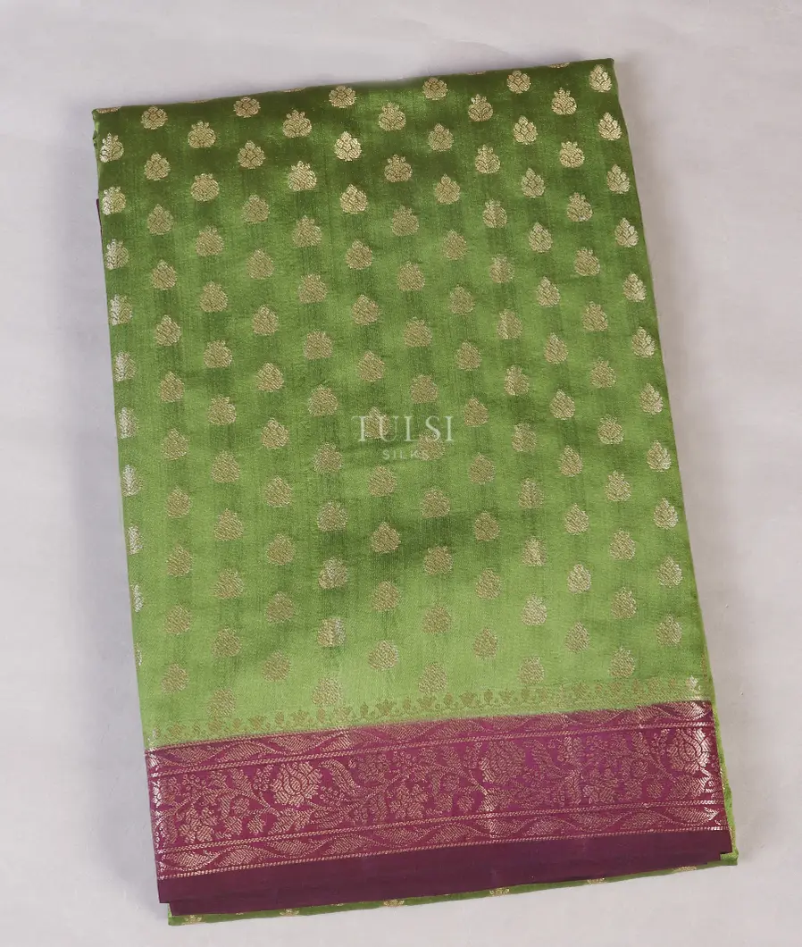 Green Chaniya Silk Saree T568028-image