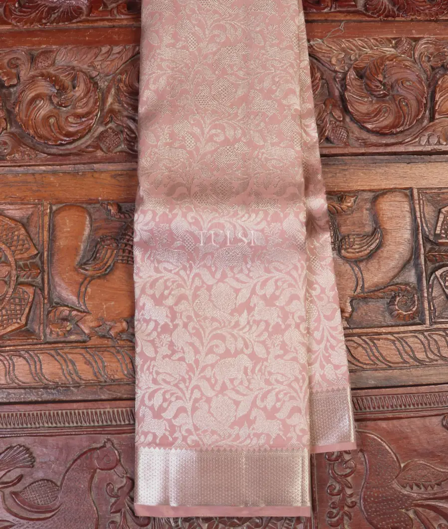 Pinkish Beige Kanjivaram Silk Saree T561873-image