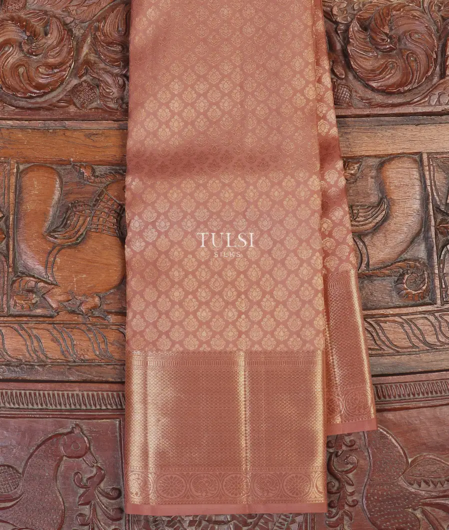 Dusky Pink Kanjivaram Silk Saree T573655-image