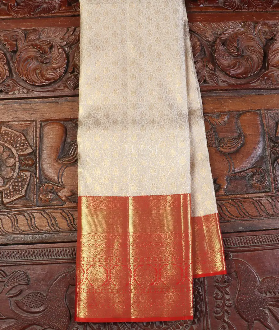 Off - White Kanjivaram Silk Saree T565629-image