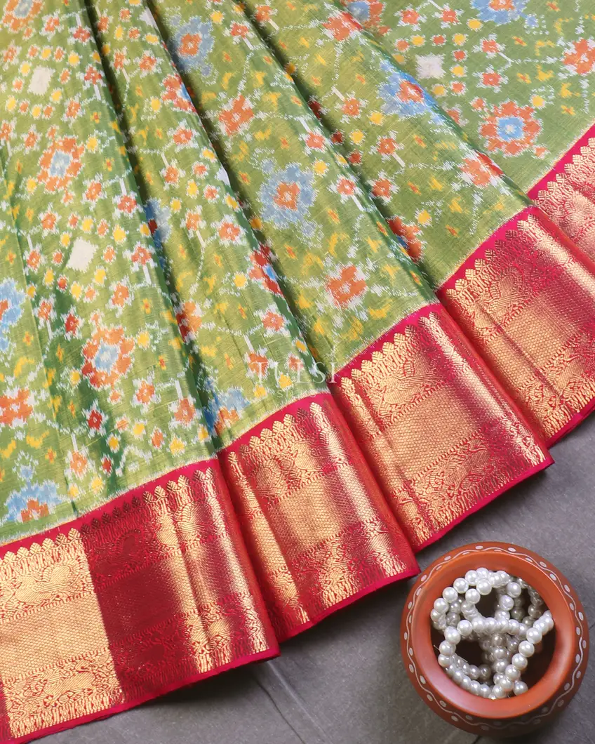 Green Tissue Kanjivaram Silk Saree T579692-image