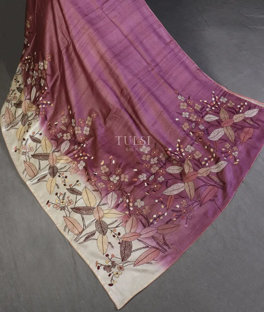 pinkish-lavender-tussar-kantha-work-saree-t578362-t578362-d
