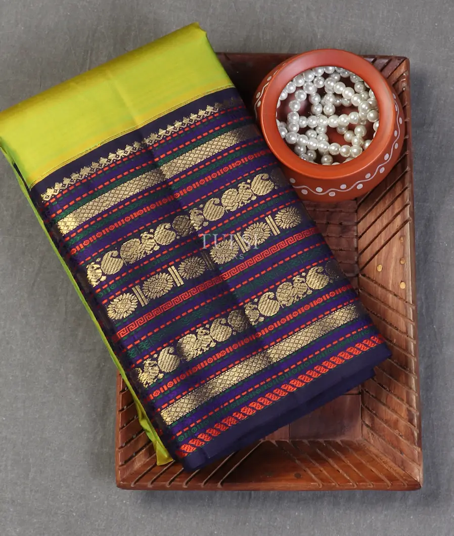 Yellowish Green Kanjivaram Silk Saree T579753-image