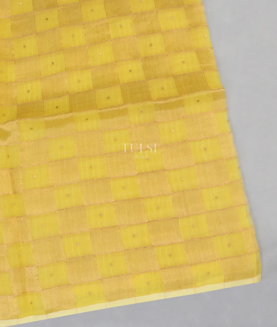 Yellow Handwoven Tussar Saree T571765-image
