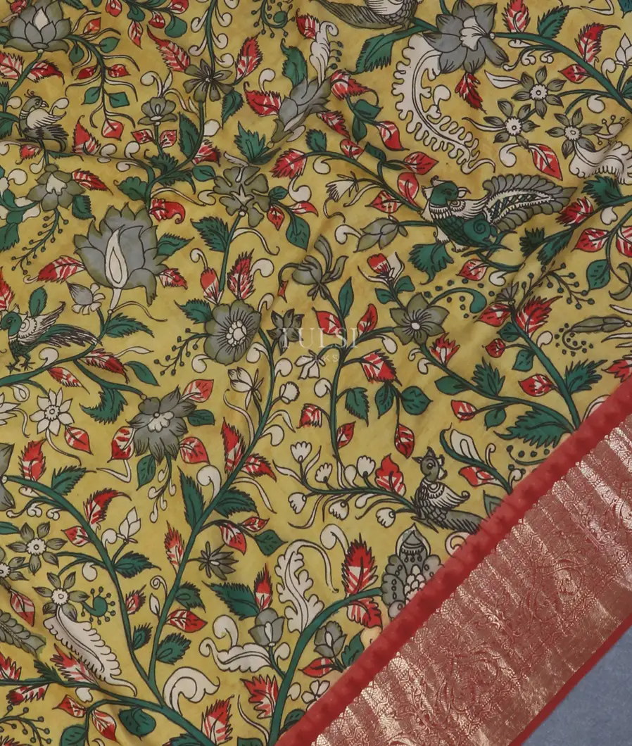 green-kanjivaram-kalamkari-handpainted-saree-t570035-t570035-f