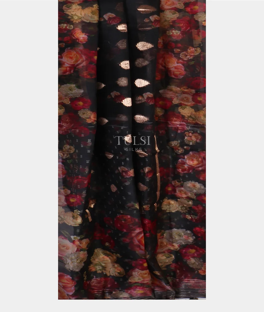 black-kora-organza-printed-saree-t574224-t574224-b