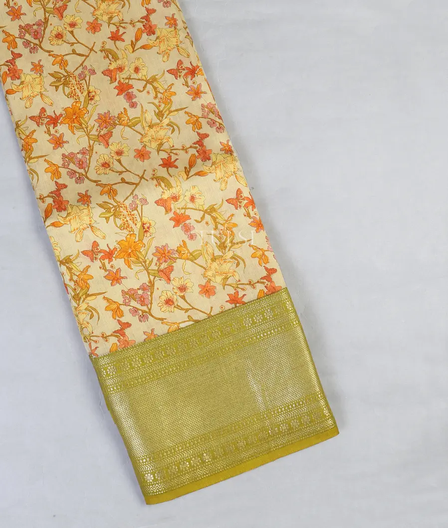 Beige Chaniya Silk Saree T577401-image