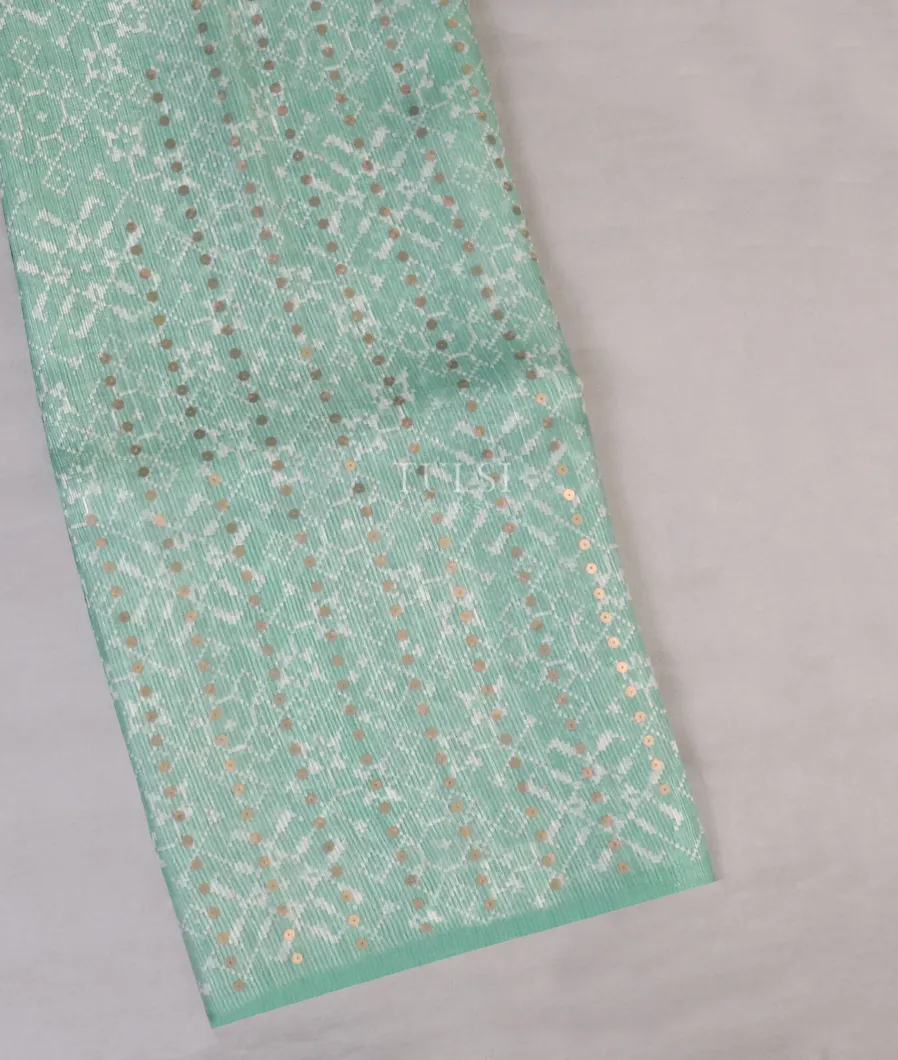 Blue Tussar Organza Saree T572878-image