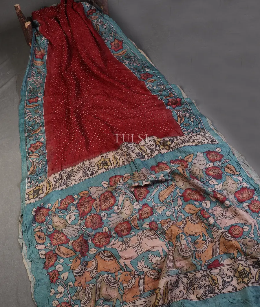maroon-bandhani-tussar-saree-t570083-t570083-b