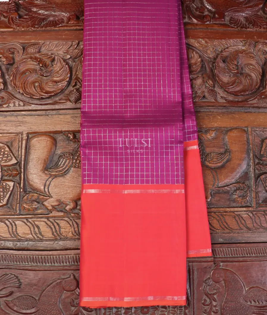 Purple Kanjivaram Silk Saree T572567-image