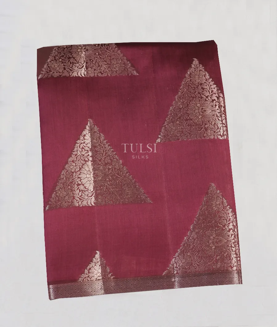 Maroon Chaniya Silk Saree T521667-1-image