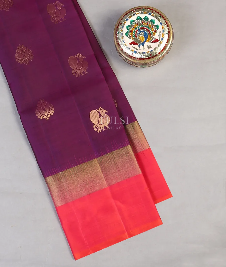 Purple Soft Silk Saree T576169-image