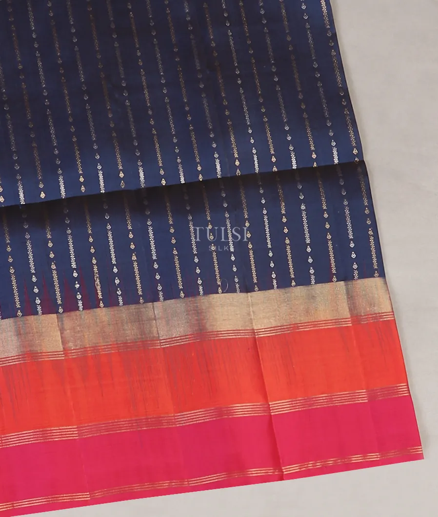 Blue Soft Silk Saree T580913-image