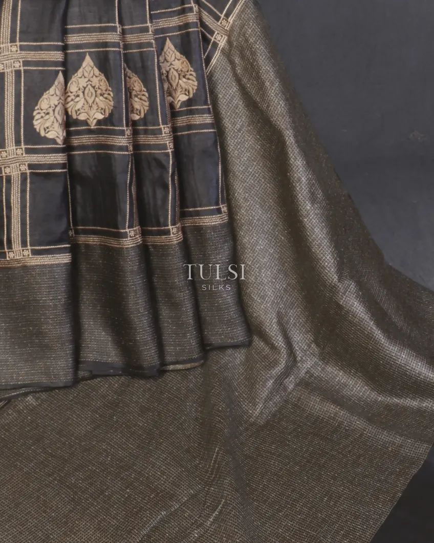 black-tussar-embroidery-saree-t577497-t577497-d