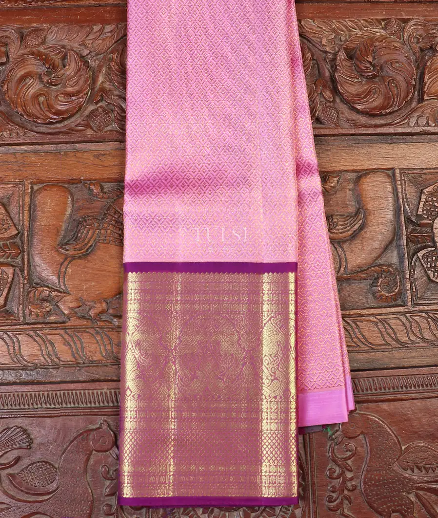 Lavender Kanjivaram Silk Pavadai T581318-image