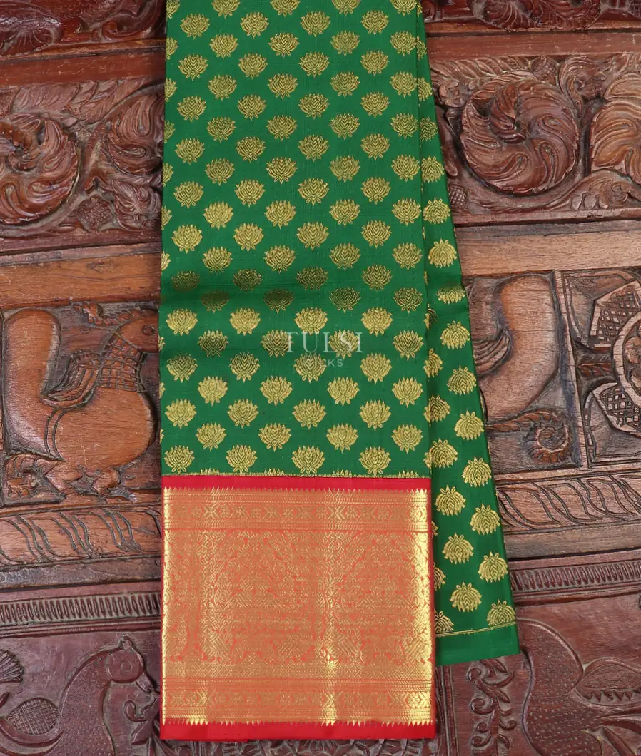 Green Kanjivaram Silk Pavadai T581300-image