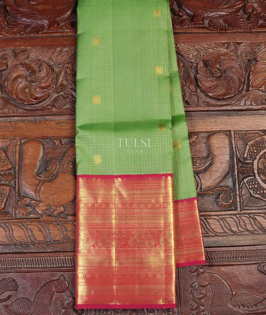 Green Kanjivaram Silk Saree T583158-image