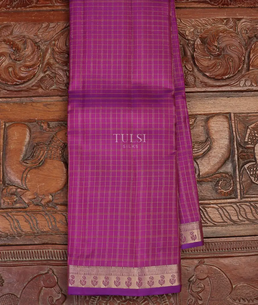 Purple Soft Silk Saree T583500-image