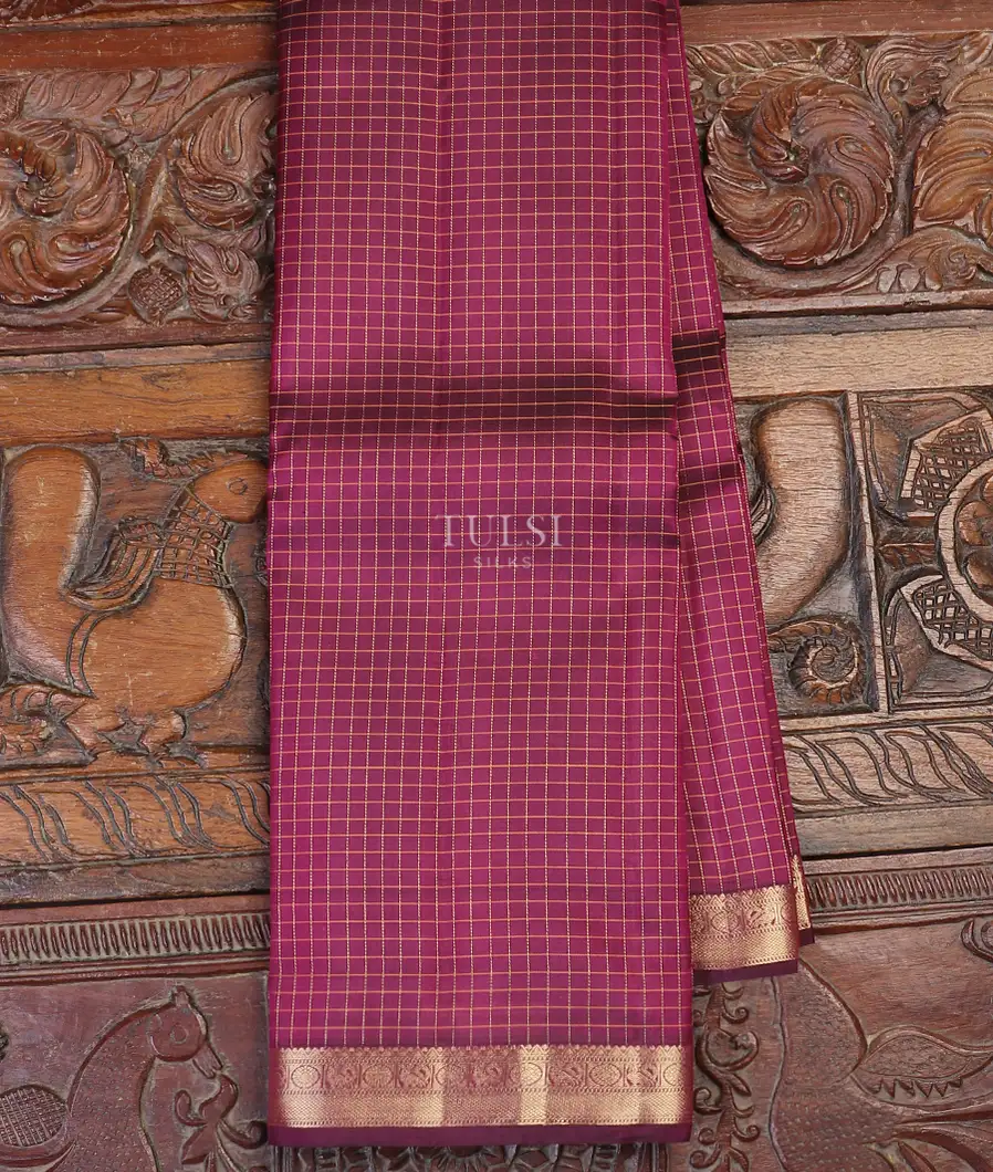 Burgundy Soft Silk Saree T583496-image