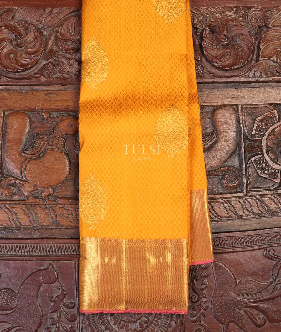 Yellow Kanjivaram Silk Saree T583180-image