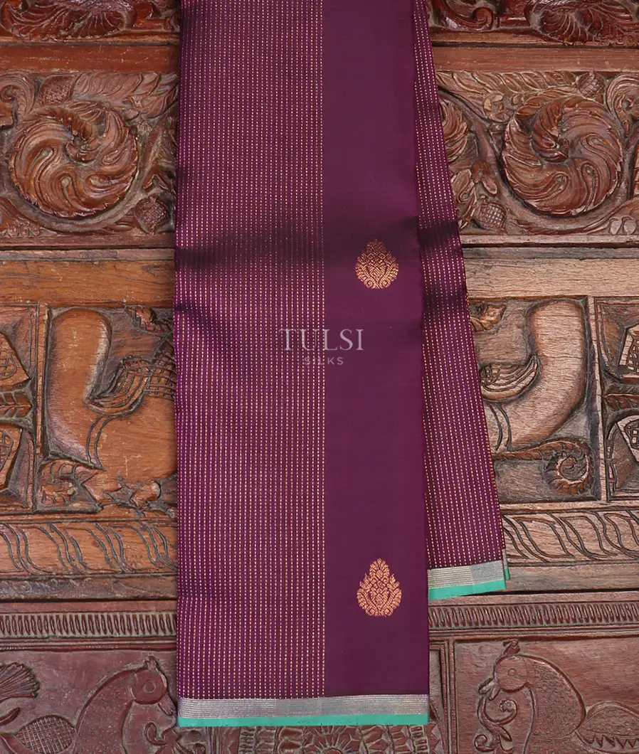 Purple Kanjivaram Silk Saree T583214-image