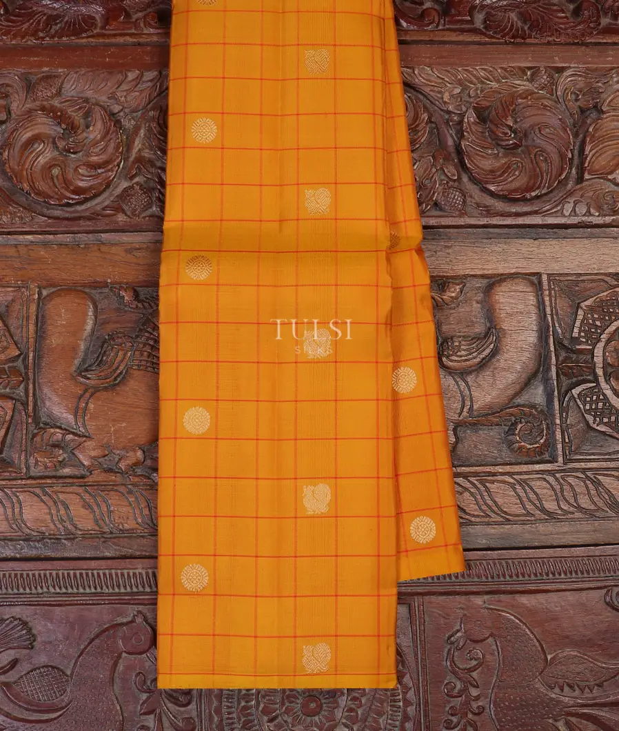 Yellow Kanjivaram Silk Saree T582892-image