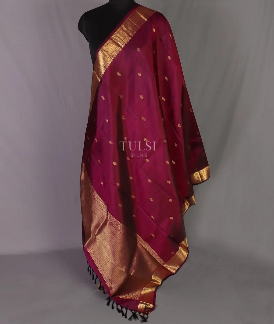 Purple Kanjivaram Silk Dupatta T581251-image