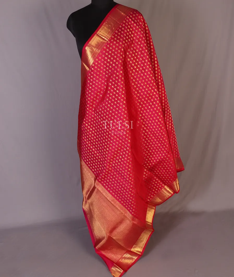 Magenta Kanjivaram Silk Dupatta T563580-image