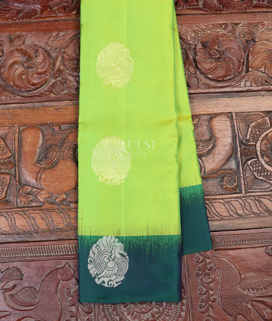 Green Soft Silk Saree T581023-image