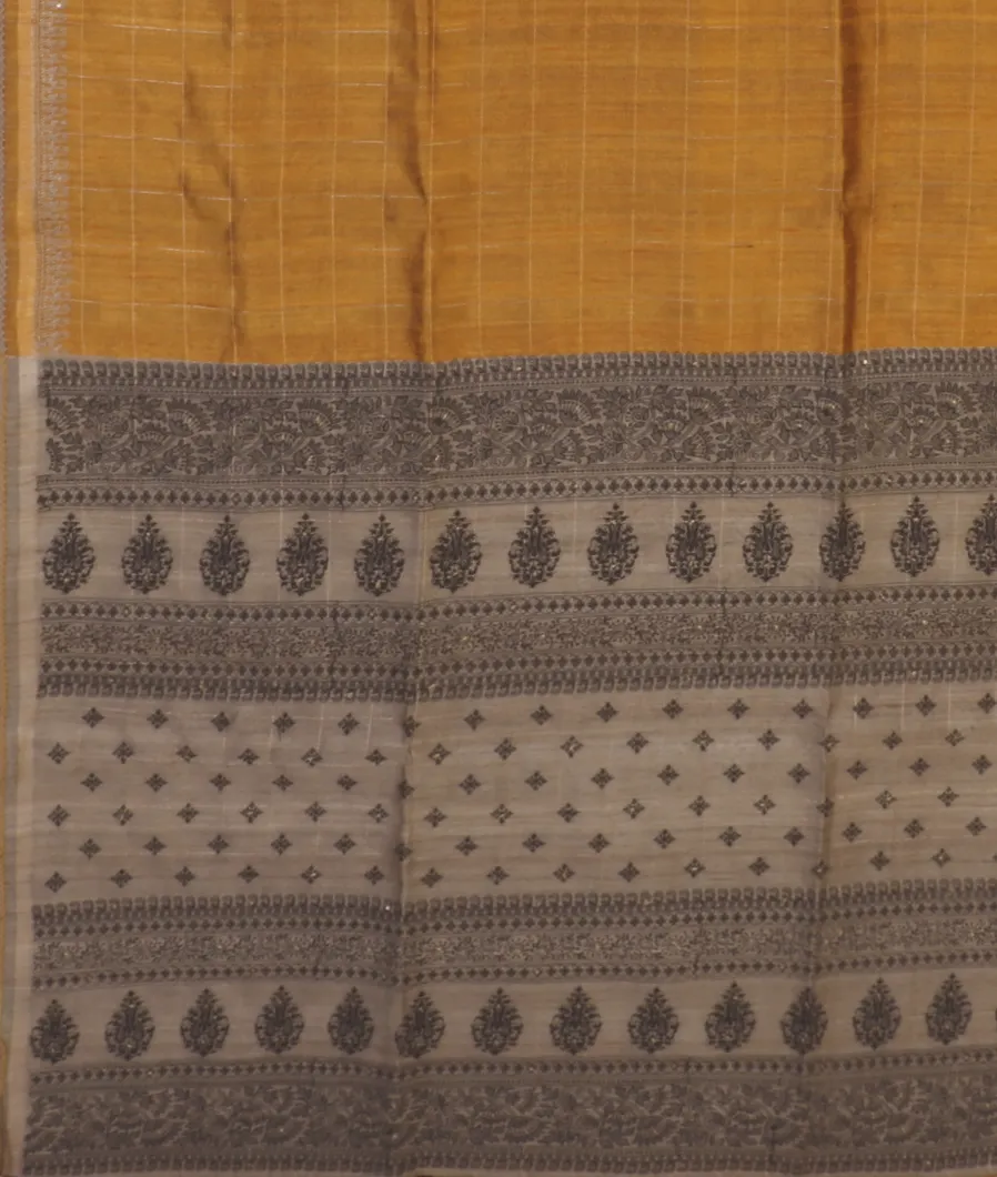 golden-brown-tussar-embroidery-saree-t579775-t579775-d