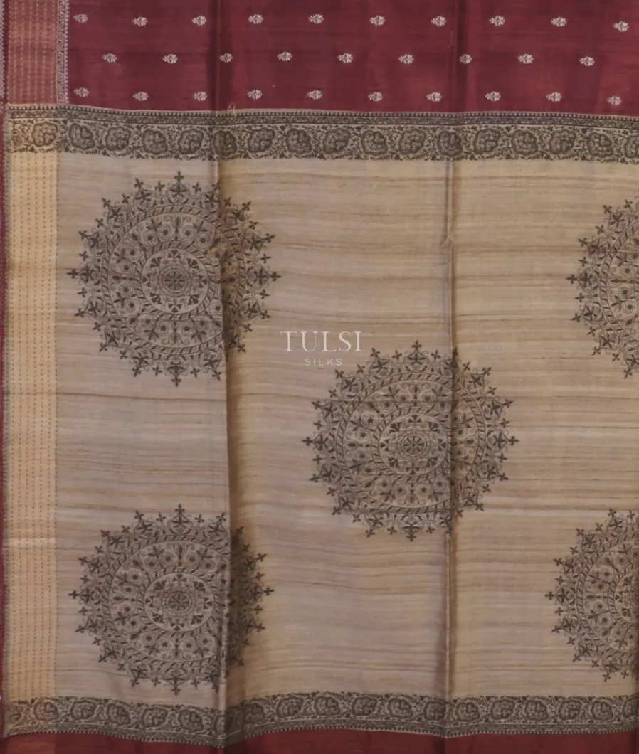 maroon-tussar-embroidery-saree-t575769-t575769-d