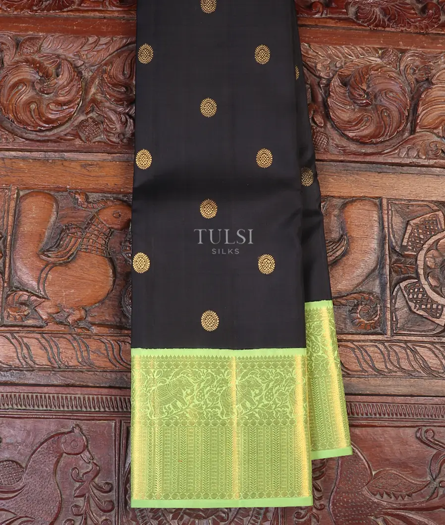 Black Kanjivaram Silk Saree T583134-image