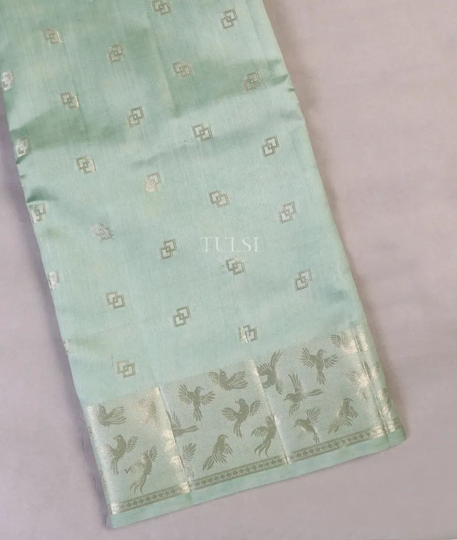 Light Greenish Blue Chaniya Silk Saree T582578-image