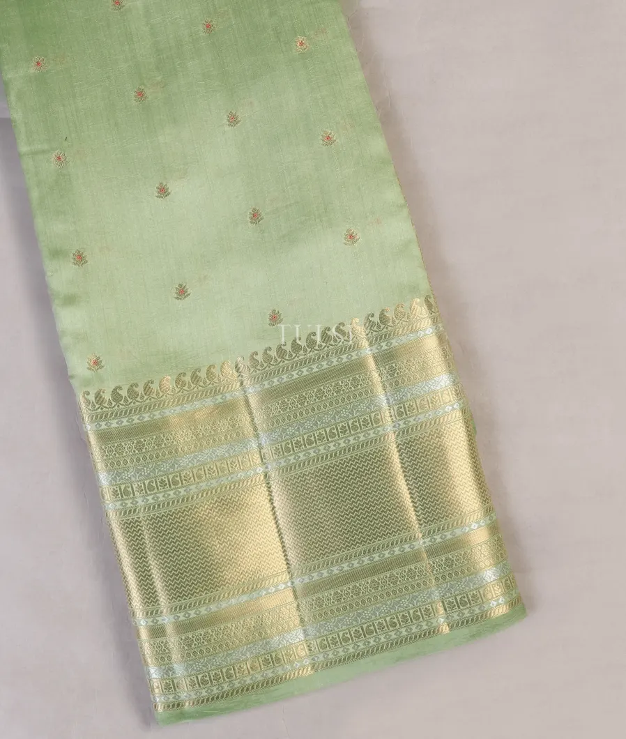 Light Green Chaniya Silk Saree T580153-image
