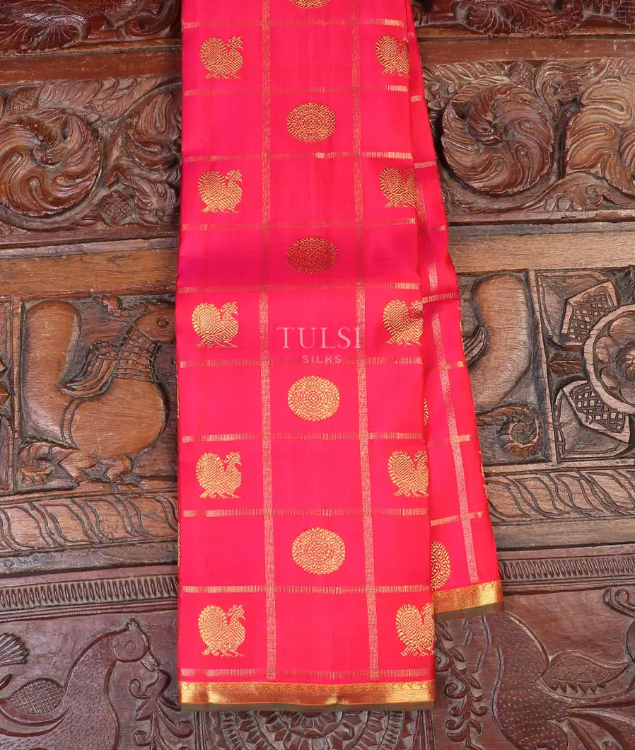 Magenta Kanjivaram Silk Saree T555179-image
