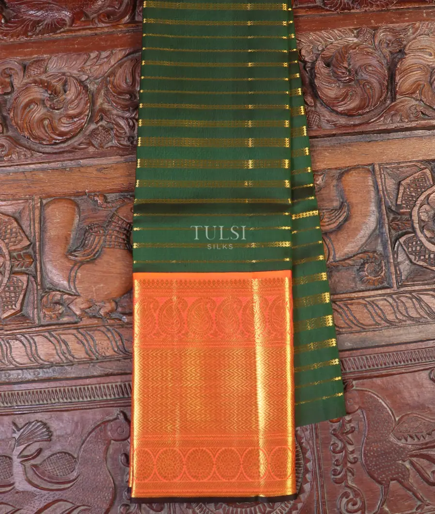 Green Kanjivaram Silk Pavadai T581312-image